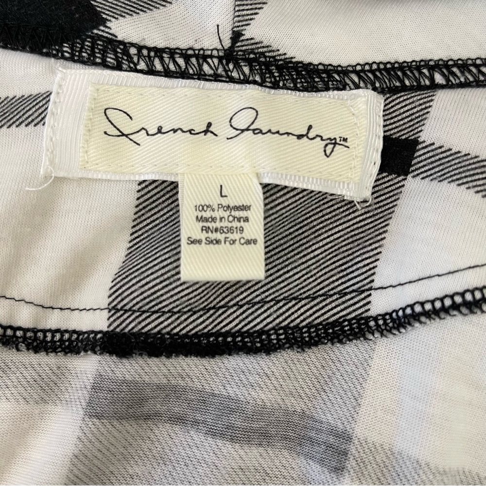 French Laundry Monochrome Plaid cardigan - Picture 2 of 4